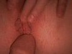 Wife fingers her clit during the time that her spouse pokes her until this babe squirts all over her husbands hard  cock.